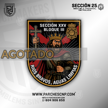 Cargar imagen en el visor de la galería, EMBLEMA CONMEMORATIVO SECCIÓN 25 - BLOQUE III - P.N. E.B. PROMOCIÓN XL
