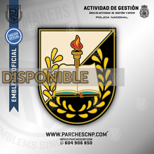 Cargar imagen en el visor de la galería, EMBLEMA OFICIAL ÁREA DE ACTIVIDAD DE GESTIÓN Y APOYO POLICÍA NACIONAL
