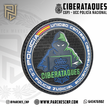 Cargar imagen en el visor de la galería, EMBLEMA CIBERATAQUES - C.G. POLICÍA JUDICIAL - CIBERDELINCUENCIA
