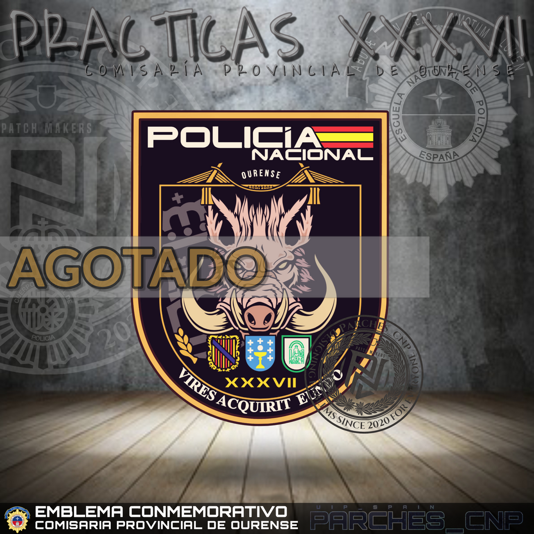 EMBLEMA CONMEMORATIVO PRÁCTICAS - COMISARÍA PROVINCIAL DE OURENSE PROMOCIÓN XXXVII