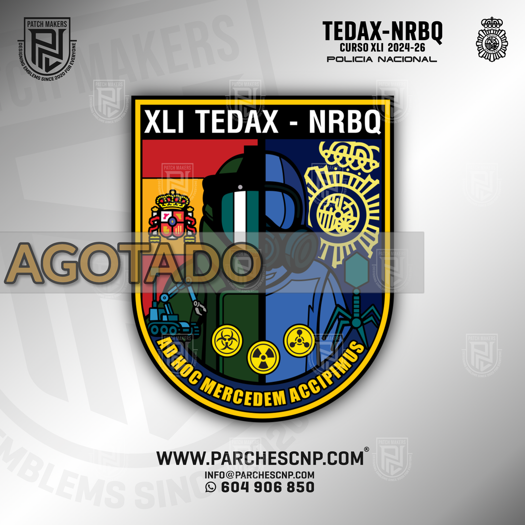 EMBLEMA CONMEMORATIVO DEL XLI CURSO TEDAX AÑO 2024-2026