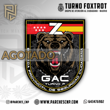 Cargar imagen en el visor de la galería, EMBLEMA GRUPOS DE ATENCIÓN AL CIUDADANO G.A.C. - MADRID TURNO FOXTROT
