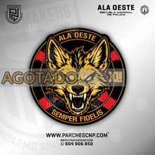 Cargar imagen en el visor de la galería, EMBLEMA ALA OESTE - PROMOCIÓN XLI - E.B. POLICÍA NACIONAL 2025-26
