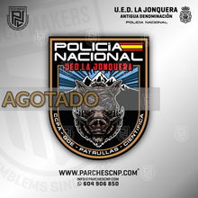 Cargar imagen en el visor de la galería, EMBLEMA DE BRAZO UNIDAD EXTRANJERÍA Y DOCUMENTACIÓN DE LA JONQUERA
