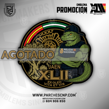 Cargar imagen en el visor de la galería, EMBLEMA PROMOCIÓN XLII E.B. - P. DE JAÉN - POLICÍA NACIONAL
