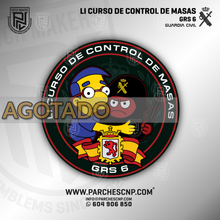 Cargar imagen en el visor de la galería, EMBLEMA GUARDIA CIVIL - LI CURSO CONTROL DE MASAS - GRS6
