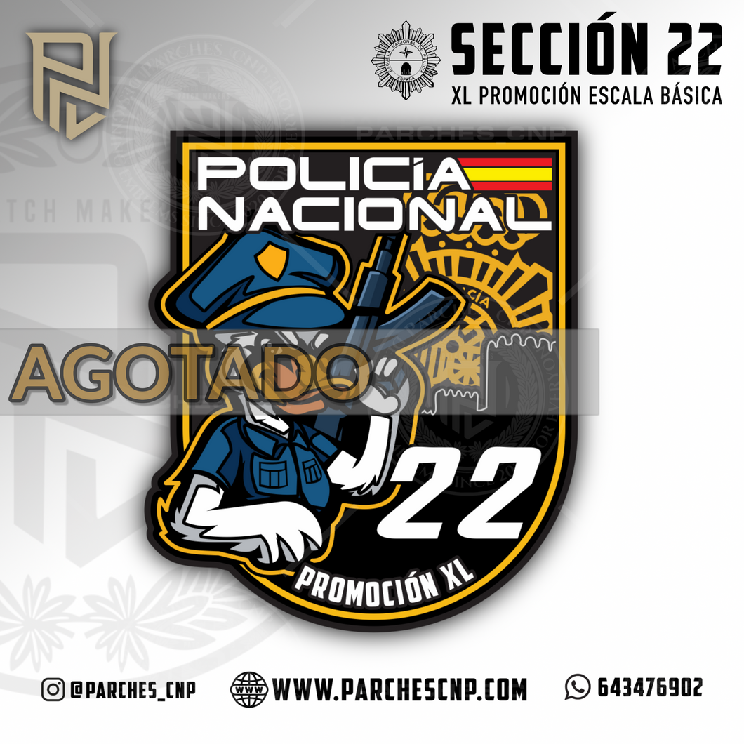 EMBLEMA CONMEMORATIVO SECCIÓN 22 P.N. E.B. PROMOCIÓN XL