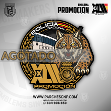 Cargar imagen en el visor de la galería, EMBLEMA PROMOCIÓN XLII E.B. POLICÍA NACIONAL (LINCE)
