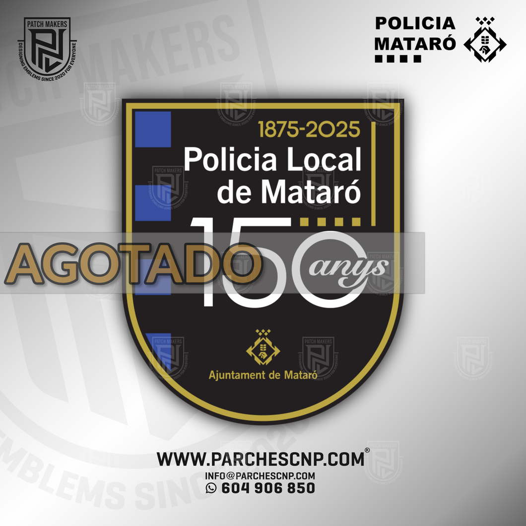 EMBLEMA 150 ANYS POLICÍA LOCAL DE MATARÓ