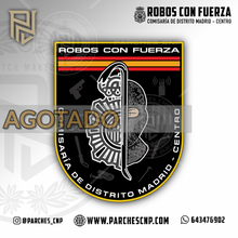 Cargar imagen en el visor de la galería, EMBLEMA ROBOS CON FUERZA COMISARÍA DE CENTRO - MADRID
