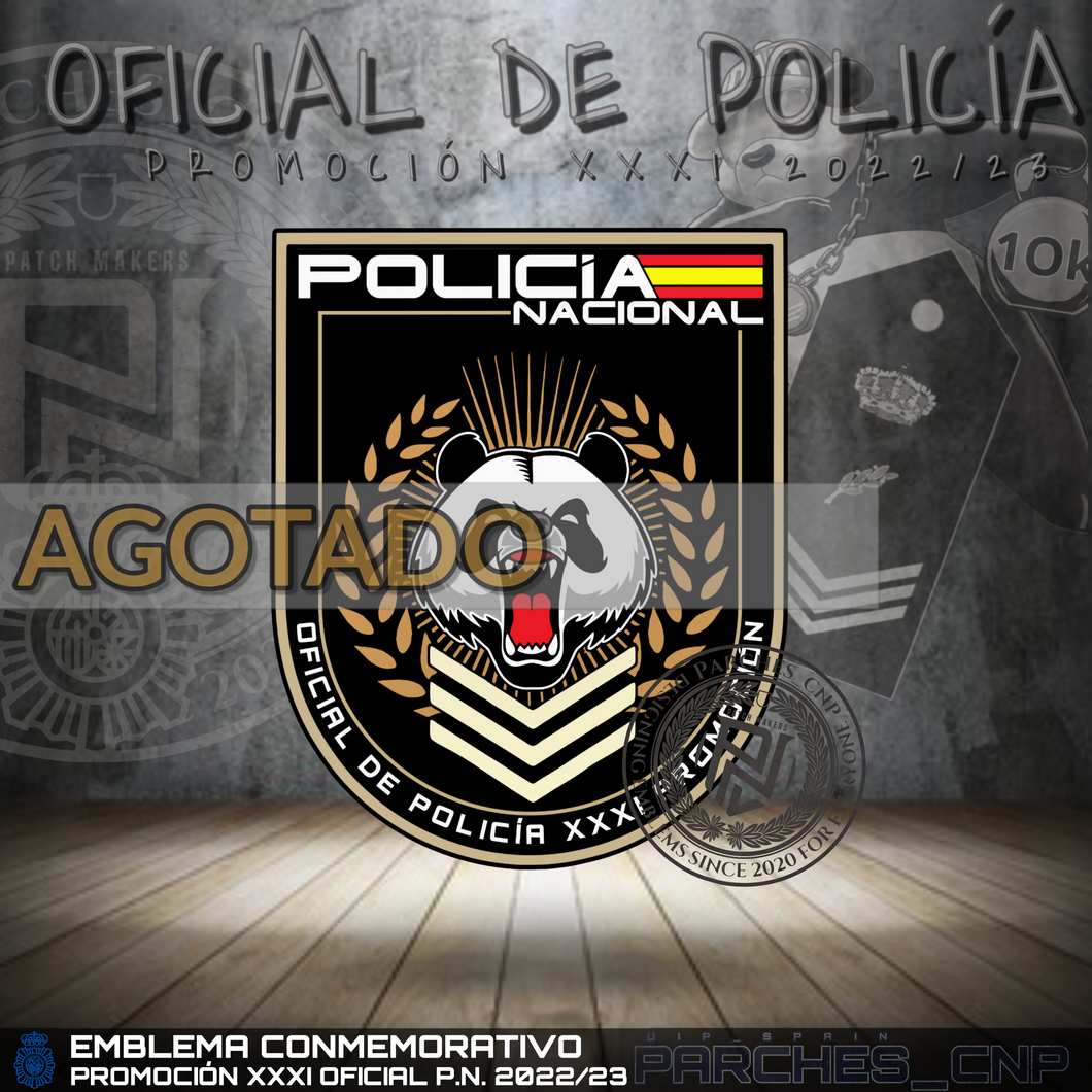 EMBLEMA CONMEMORATIVO PROMOCIÓN XXXI OFICIAL DE POLICÍA 2022/23