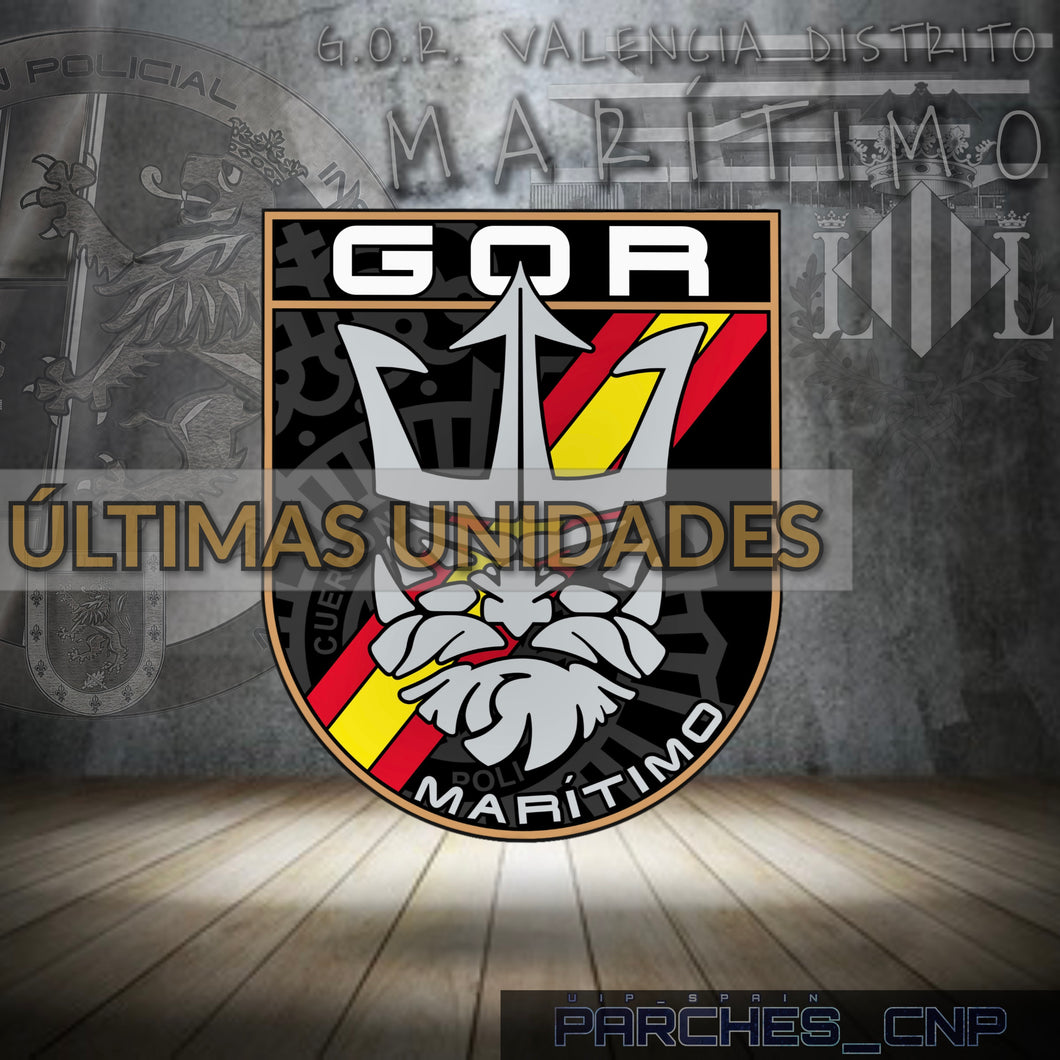 PARCHE DE BRAZO DEL G.O.R. DISTRITO MARÍTIMO - VALENCIA