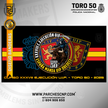 Cargar imagen en el visor de la galería, BANDERA TORO 50 TURNO ALFA - CURSO XXXVIII U.I.P. 2025
