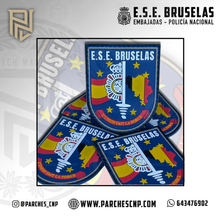 Cargar imagen en el visor de la galería, EMBLEMA DE BRAZO EQUIPO DE SEGURIDAD EMBAJADA DE BRUSELAS
