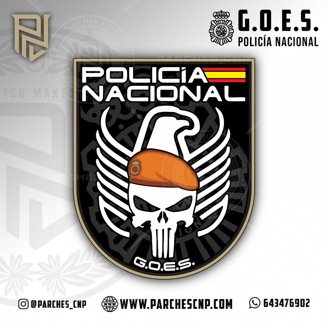 EMBLEMA DE BRAZO DE THE PUNISHER G.O.E.S