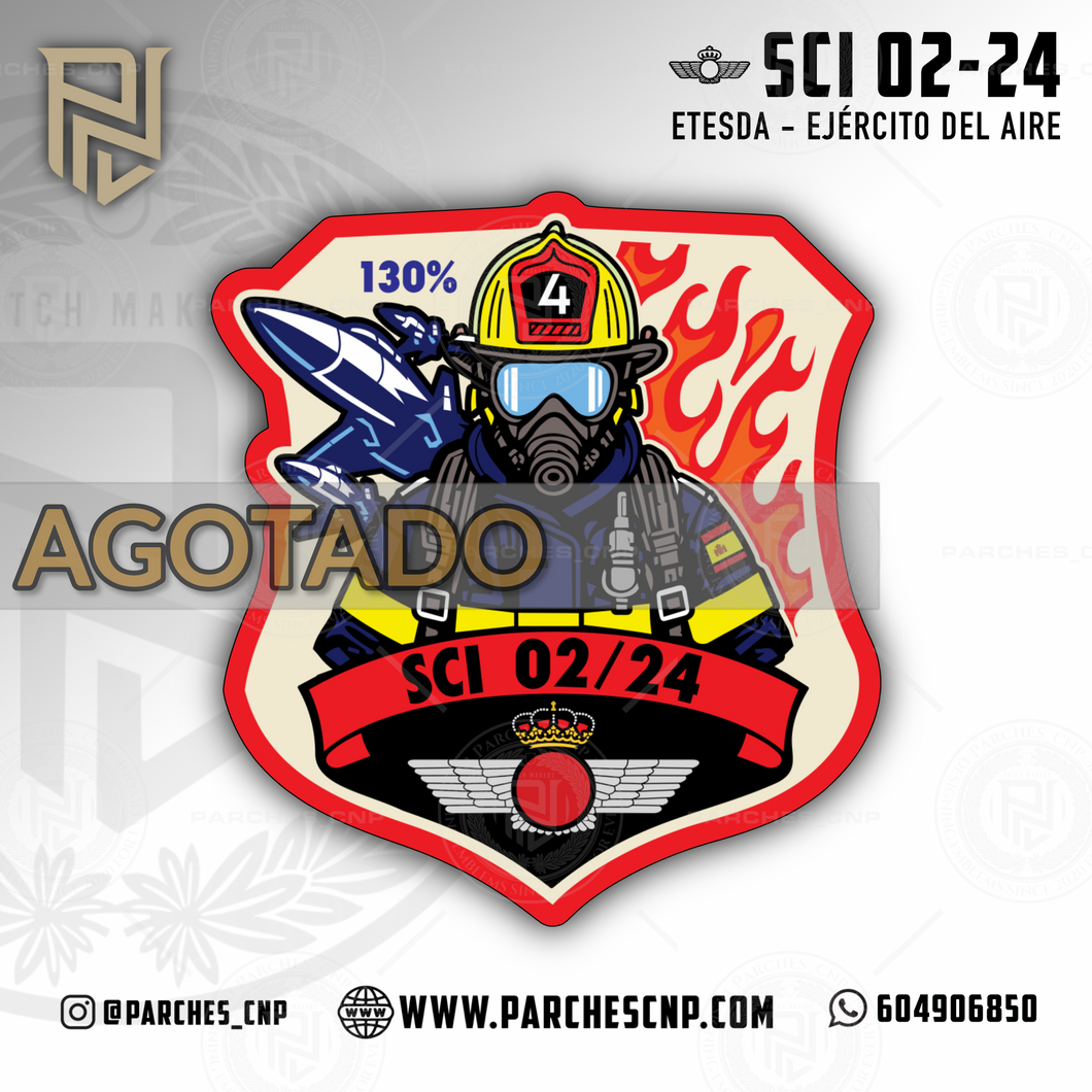 EMBLEMA SCI ETESDA CICLO 02/2024 ESPECIALIDAD BOMBEROS