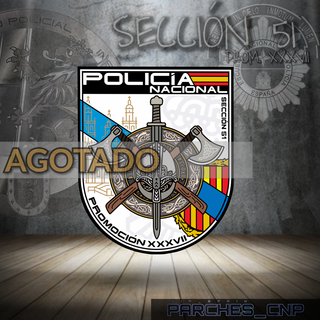 EMBLEMA CONMEMORATIVO DE LA SECCIÓN 51 DE LA PROMOCIÓN XXXVII