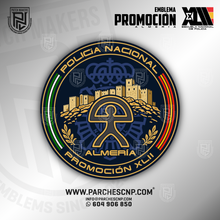 Cargar imagen en el visor de la galería, EMBLEMA PROMOCIÓN XLII E.B. - P. DE ALMERÍA - POLICÍA NACIONAL
