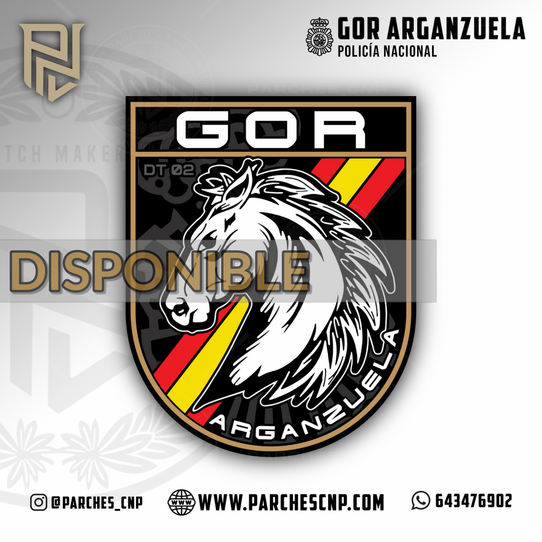 PARCHE DE BRAZO DEL G.O.R. DE ARGANZUELA (MADRID)