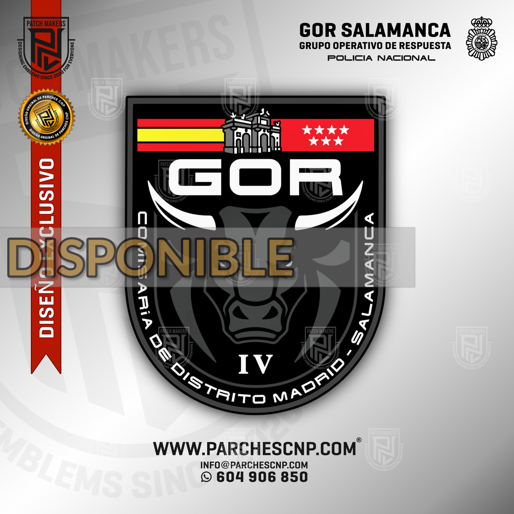 EMBLEMA DE BRAZO G.O.R. DISTRITO SALAMANCA - MADRID