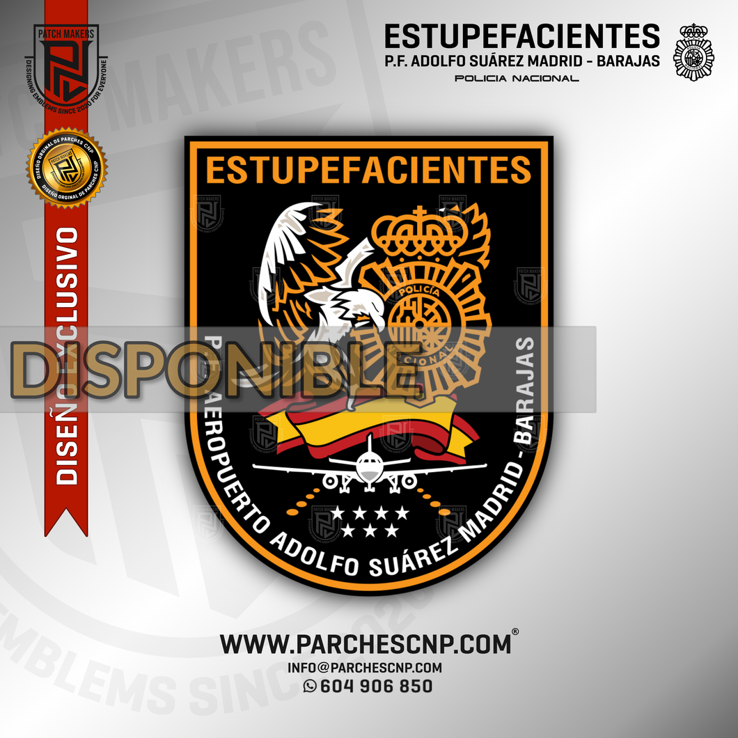 EMBLEMA GRUPO ESTUPEFACIENTES P.F. ADOLFO SUÁREZ MADRID - BARAJAS