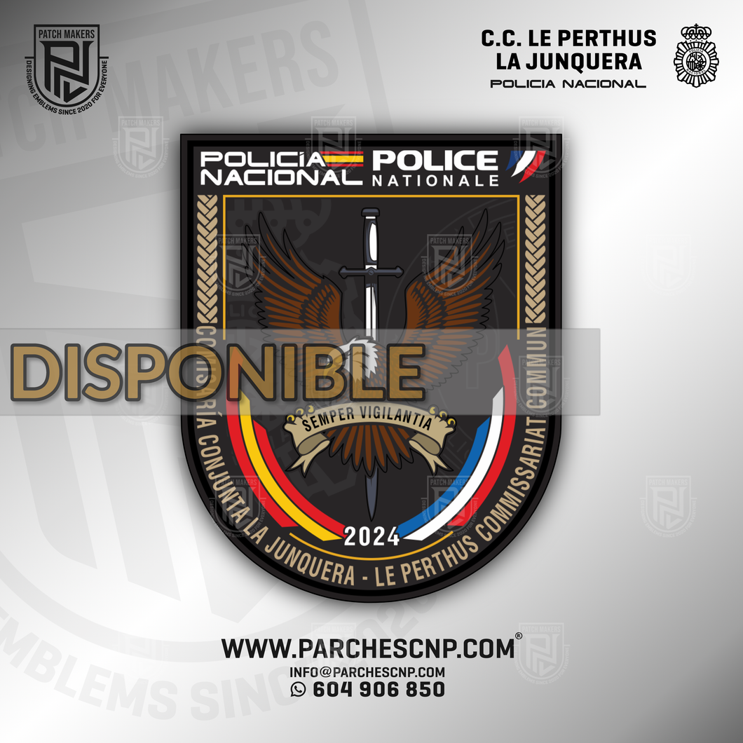 EMBLEMA COMISARÍA CONJUNTA LA JUNQUERA - LE PERTHUS COMISSARIAT COMMUN