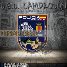 Cargar imagen en el visor de la galería, EMBLEMA DE BRAZO UNIDAD EXTRANJERÍA Y DOCUMENTACIÓN DE CAMPRODÓN
