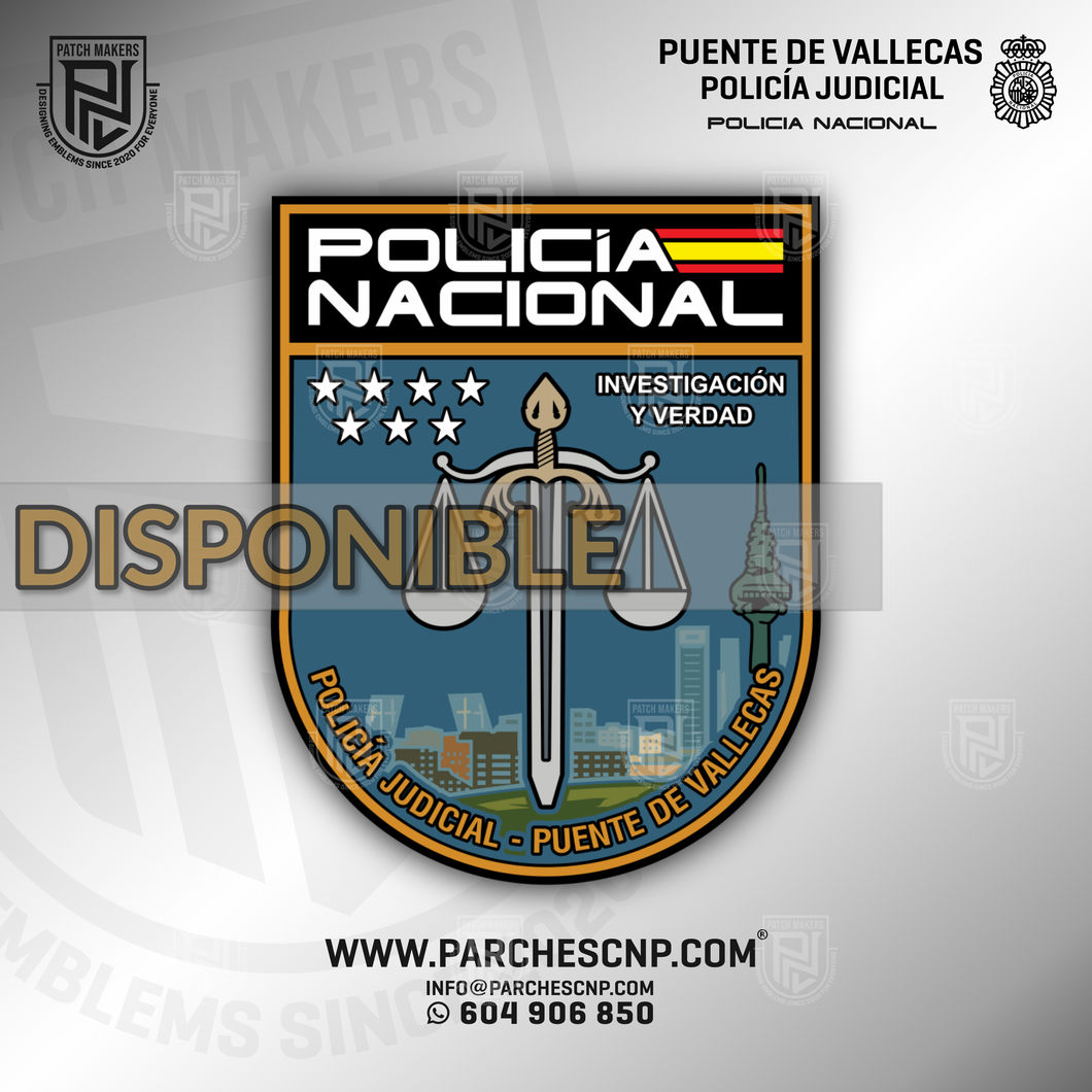 EMBLEMA POLICÍA JUDICIAL COMISARÍA DE DISTRITO DE PUENTE DE VALLECAS