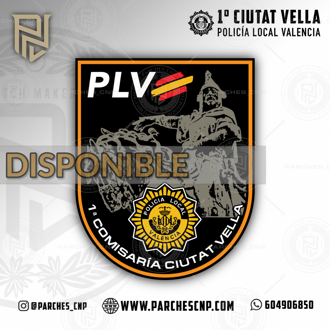 EMBLEMA POLICIA LOCAL DE VALENCIA - 1ª COMISARÍA CIUTAT VELLA