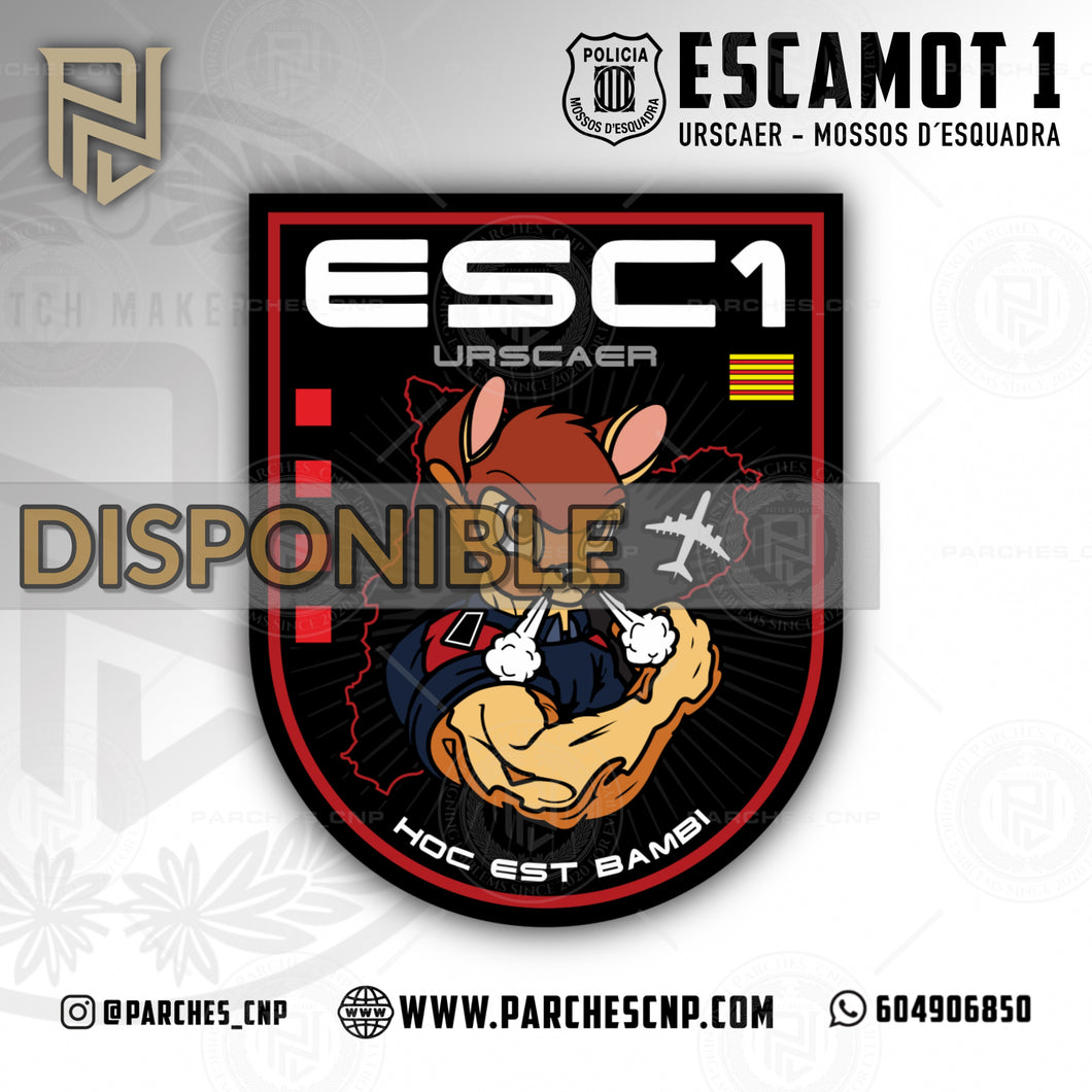 EMBLEMA ESCAMOT 1  - MOSSOS D´ESQUADRA - URSCAER