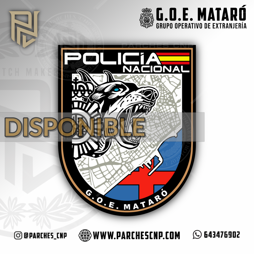 PARCHE DE BRAZO DEL G.O.E. DE MATARÓ