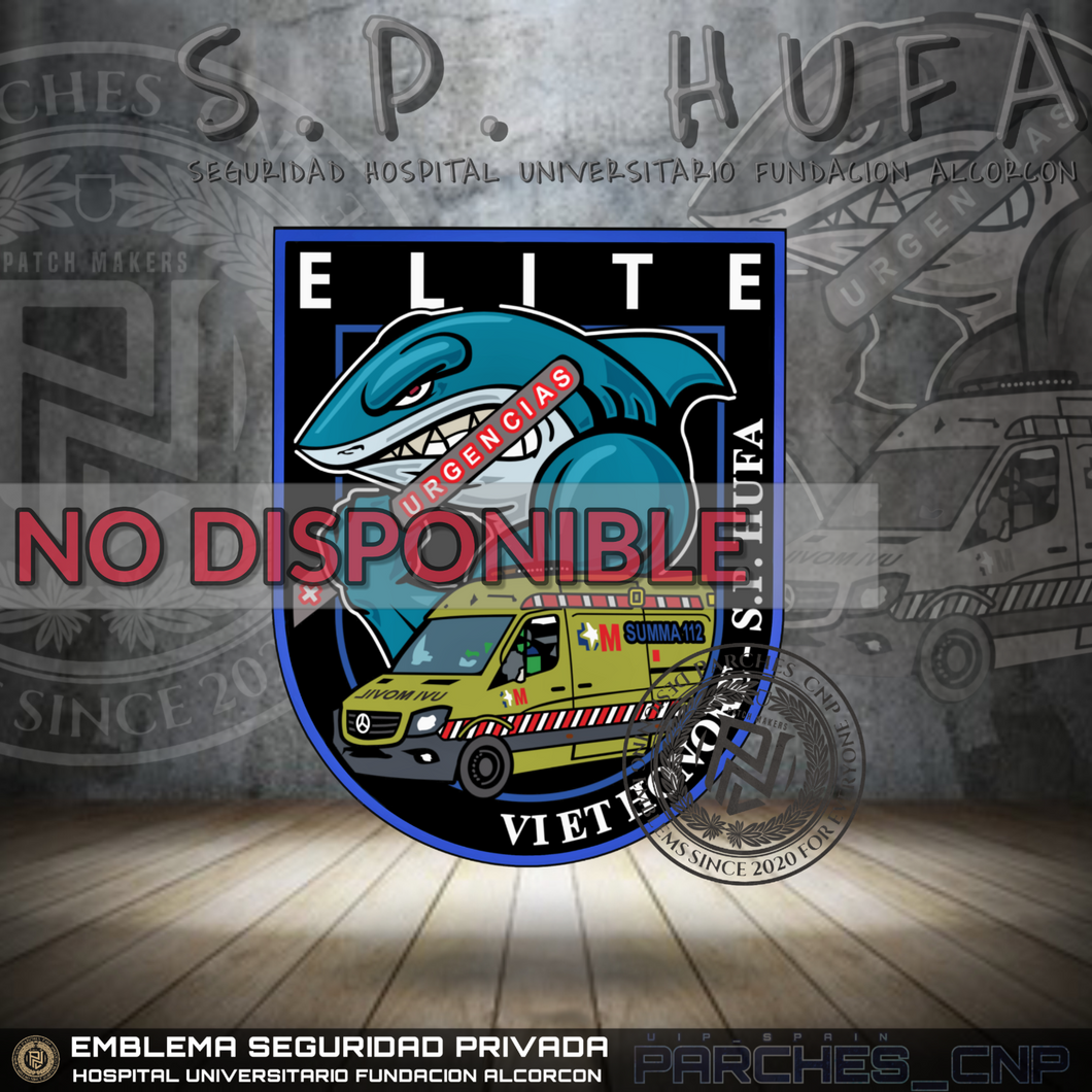EMBLEMA BRAZO SEGURIDAD PRIVADA HUFA