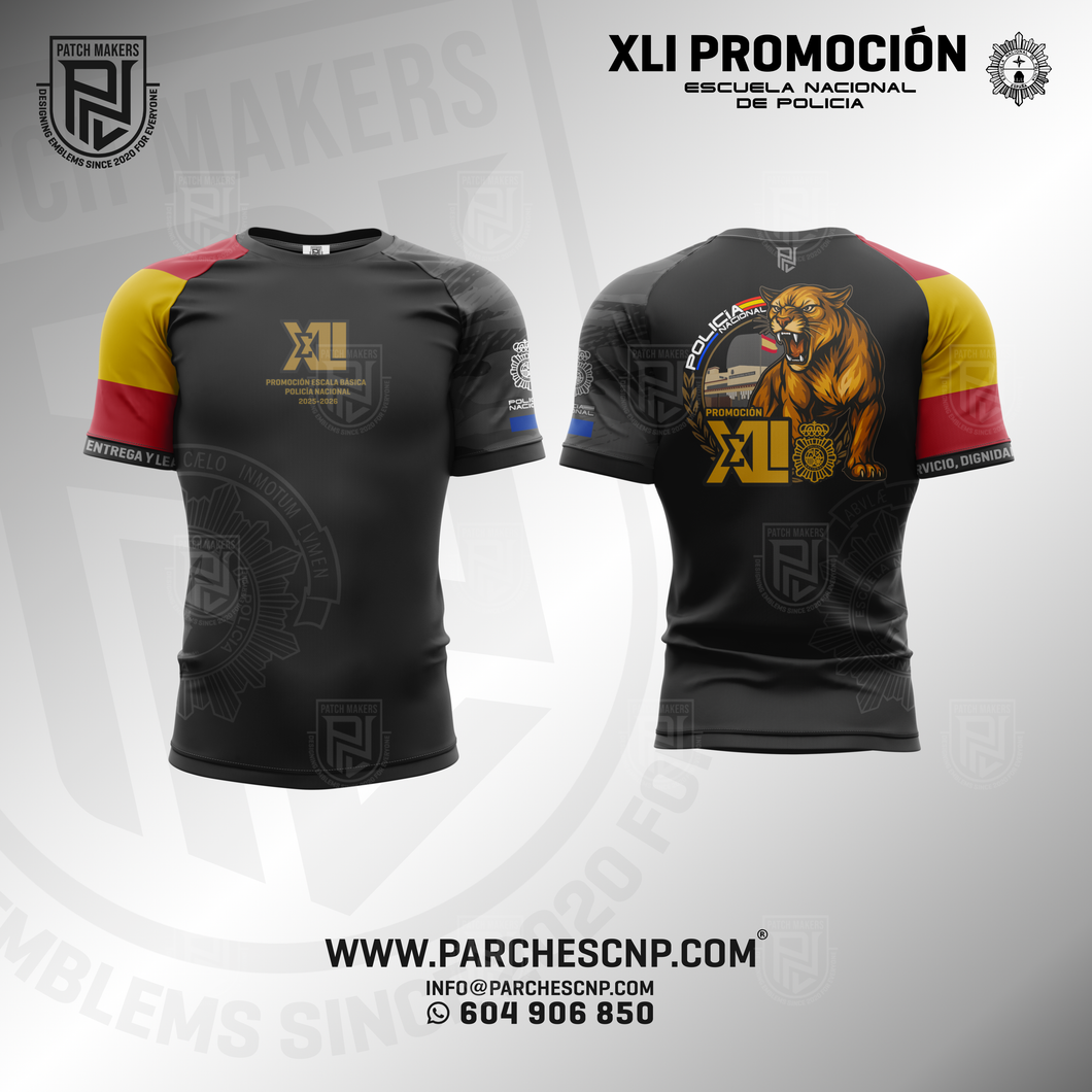 CAMISETA PROMOCIÓN XLI E.B. POLICÍA NACIONAL 2025-26 COLOR ESPAÑA