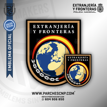 Cargar imagen en el visor de la galería, EMBLEMA OFICIAL DE EXTRANJERÍA Y FRONTERAS POLICÍA NACIONAL
