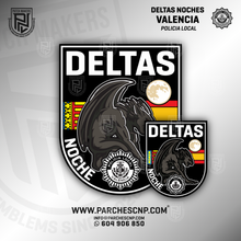 Cargar imagen en el visor de la galería, EMBLEMA POLICIA LOCAL DE VALENCIA - GRUPO NOCHE - DELTAS
