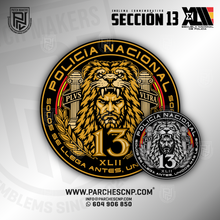 Cargar imagen en el visor de la galería, EMBLEMA SECCIÓN 13 XLII E.B. -  POLICÍA NACIONAL 2026/27
