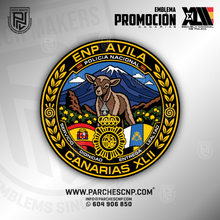 Cargar imagen en el visor de la galería, EMBLEMA PROMOCIÓN XLII E.B. - CANARIAS - POLICÍA NACIONAL
