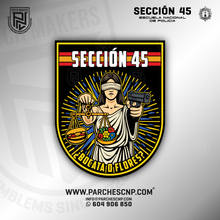 Cargar imagen en el visor de la galería, EMBLEMA SECCIÓN 45 (BIS) PROMOCIÓN XLI - E.B. POLICÍA NACIONAL 2025-26
