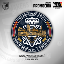 Cargar imagen en el visor de la galería, EMBLEMA PROMOCIÓN XLII E.B. - P. DE TERUEL - POLICÍA NACIONAL
