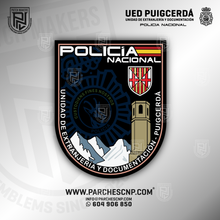 Cargar imagen en el visor de la galería, PARCHE DE BRAZO DE LA UNIDAD DE EXTRANJERÍA Y DOCUMENTACIÓN DE PUIGCERDÀ
