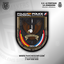 Cargar imagen en el visor de la galería, EMBLEMA COMISARÍA CONJUNTA LA JUNQUERA - LE PERTHUS COMISSARIAT COMMUN
