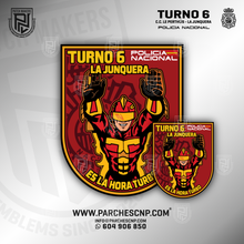 Cargar imagen en el visor de la galería, EMBLEMA LA JONQUERA TURNO 6 - ES LA HORA TURBO
