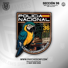 Cargar imagen en el visor de la galería, EMBLEMA SECCIÓN 36 PROMOCIÓN XLI - E.B. POLICÍA NACIONAL 2025-26
