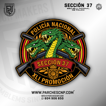 Cargar imagen en el visor de la galería, EMBLEMA SECCIÓN 37 PROMOCIÓN XLI - E.B. POLICÍA NACIONAL 2025-26
