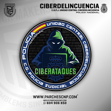 Cargar imagen en el visor de la galería, EMBLEMA CIBERATAQUES - C.G. POLICÍA JUDICIAL - CIBERDELINCUENCIA
