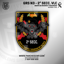 Cargar imagen en el visor de la galería, EMBLEMA GUARDIA CIVIL GRS N3 - SECCION 2 DE VALENCIA
