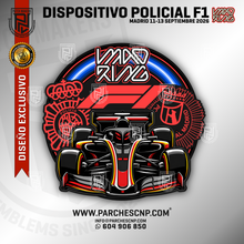 Cargar imagen en el visor de la galería, EMBLEMA CONMEMORATIVO DISPOSITIVO POLICIAL F1 MADRID

