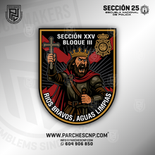 Cargar imagen en el visor de la galería, EMBLEMA CONMEMORATIVO SECCIÓN 25 - BLOQUE III - P.N. E.B. PROMOCIÓN XL
