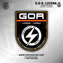 Cargar imagen en el visor de la galería, EMBLEMA DEL G.O.R. DE LUCENA - CABRA
