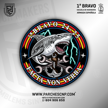 Cargar imagen en el visor de la galería, EMBLEMA MARINERIA 1ª BRAVO - ARMADA ESPAÑOLA 2024-25
